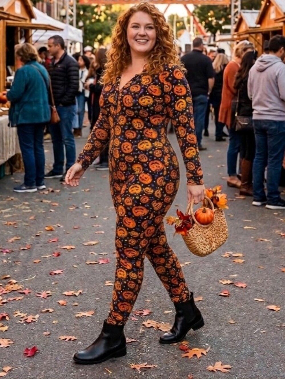 Pumpkin Bodysuit & Headband Set